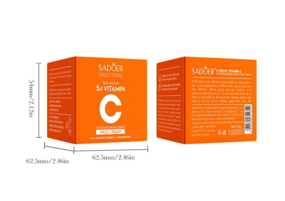Vitamin C Face Cream 50ml Anti-Wrinkle Brightening
