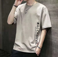 Men Slim Fit T-Shirt Summer Plus Size White
