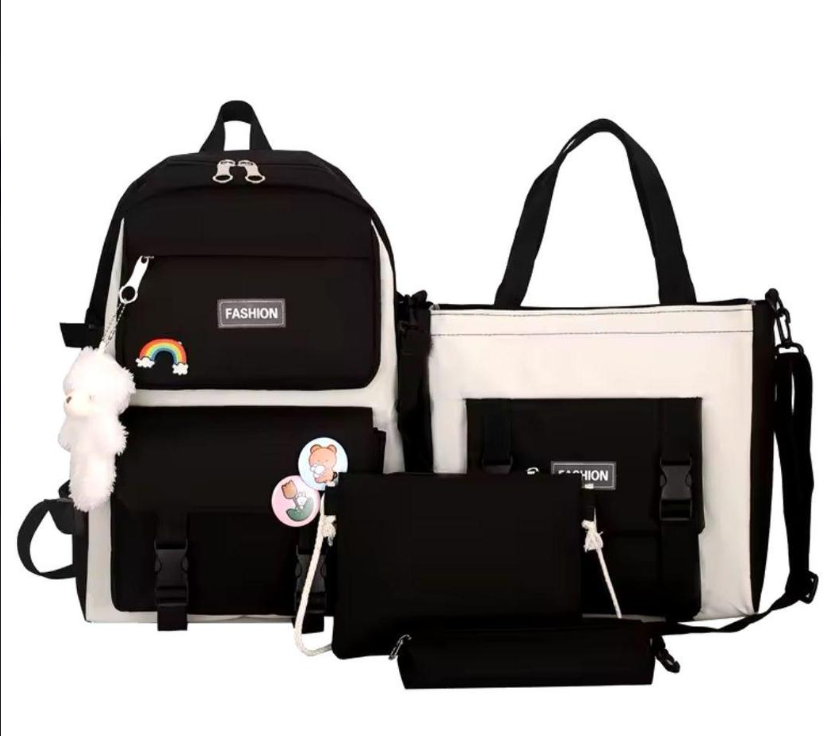 Navy Blue Multipurpose Backpack Set for Students