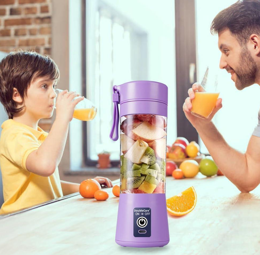 Portable Electric Juicer Blender Purple USB Rechargeable
