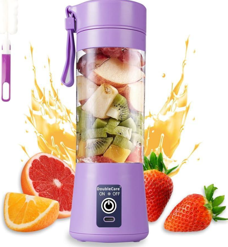 Portable Electric Juicer Blender Purple USB Rechargeable