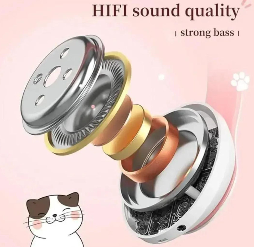 Cat-Ear Bluetooth Headphones for All Devices