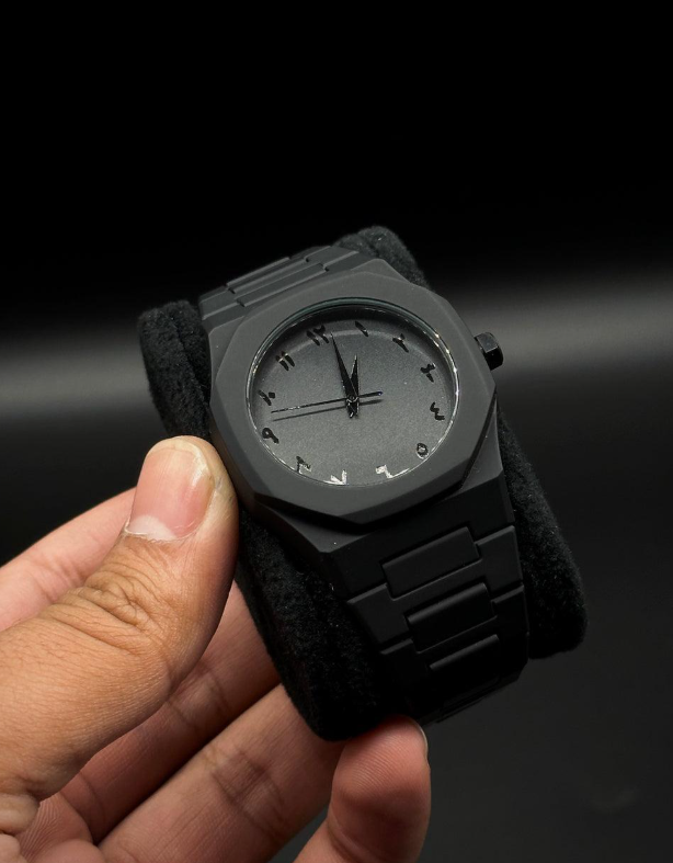 Black Stainless Steel Men's Analogue Watch