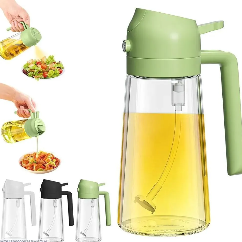 Premium Glass Oil Spray Bottle for Kitchen Use